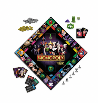 Disney Villains Evil Queen Ursula Scar Monopoly Game by Hasbro New with Box
