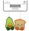 Hallmark 2022 Better Together Avocado and Toast Magnetic Christmas Ornaments