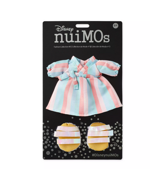 Disney NuiMOs Outfit Collection Pastel Striped Dress with Strap Sandals New Card