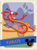 Disney Parks Mushu Pin Mulan Trading Cards: Karate Limited Edition New with Card