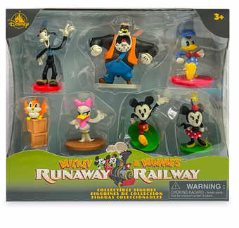 Disney Parks Mickey and Minnie's Runaway Railway Figure Play Set New with Box