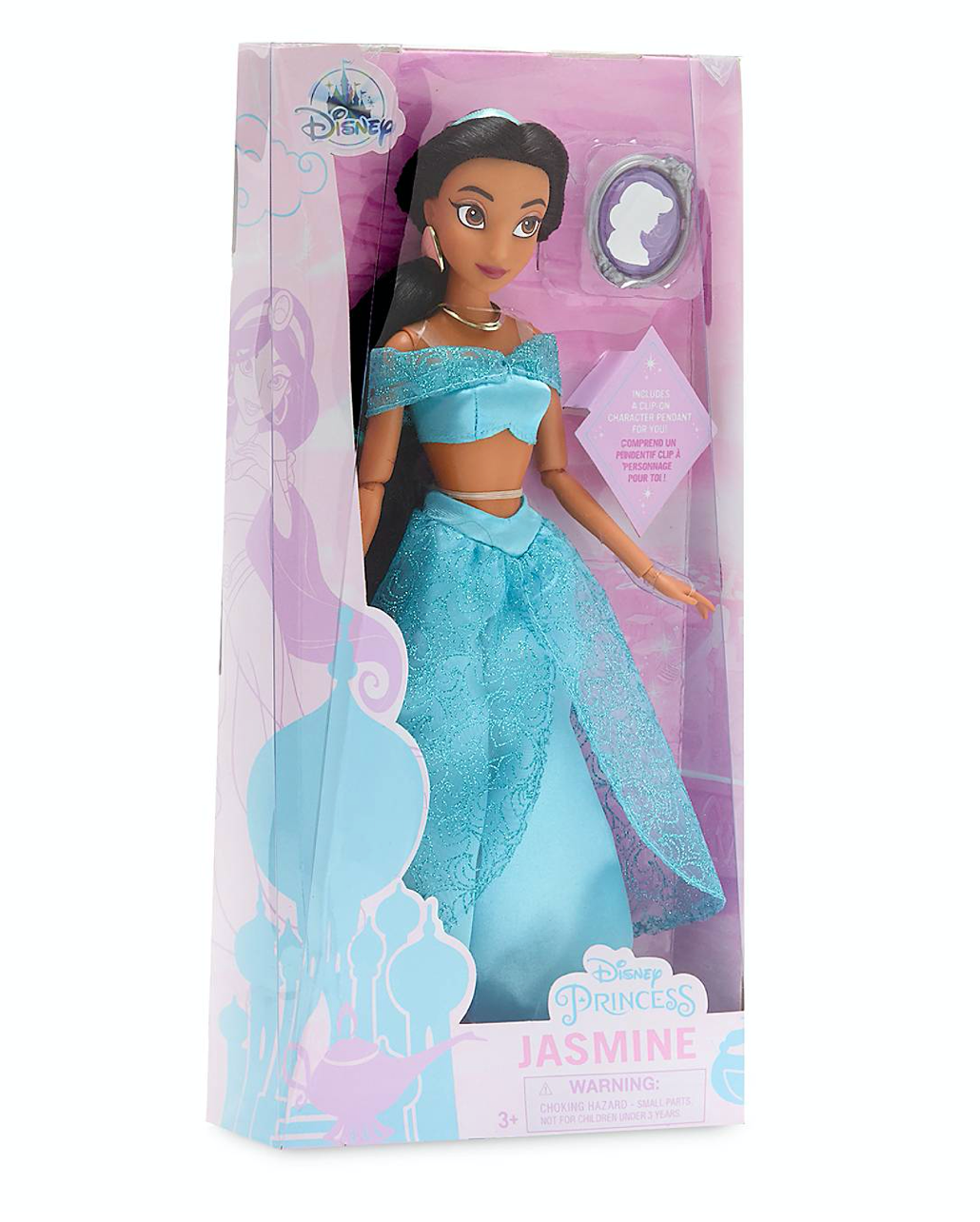 Disney Jasmine Classic Doll with Pendant from Aladdin New with Box