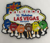 M&M's World Welcome to Fabulous Las Vegas Sign PVC Selfie Magnet New