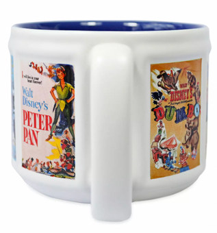 Disney Classics Movie Dumbo Alice Cinderella Peter Pan Poster Coffee Mug New