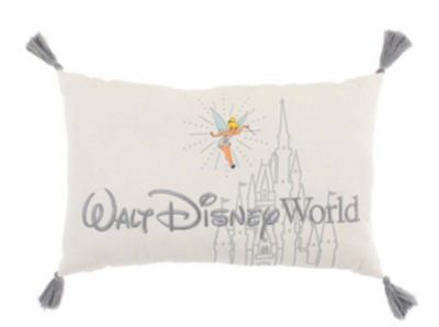 Disney Throw Pillow Disney100 Walt Disney World Castle Thinker Bell New With Tag