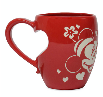 Disney Valentine Mickey and Minnie Love Coffee Mug New
