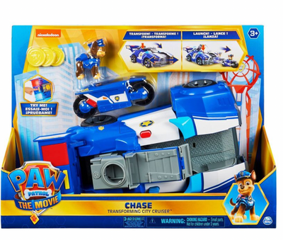PAW Patrol The Movie Chase Transforming City Cruiser Toy Set New with Box