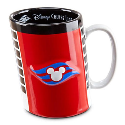 Disney Cruise Line Mickey Icon Funnel Ceramic Coffee Mug New