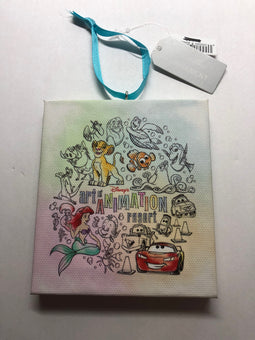 Disney Parks Art of Animation Resort Canvas Print Christmas Ornament New W Tag