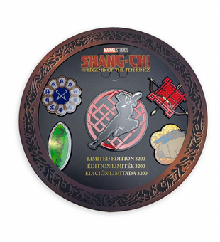 Disney Shang-Chi and the Legend of the Ten Rings Pin Set Limited New with Card