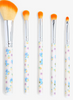 Disney Lilo & Stitch Pineapple Makeup Brush Set Set New with Box
