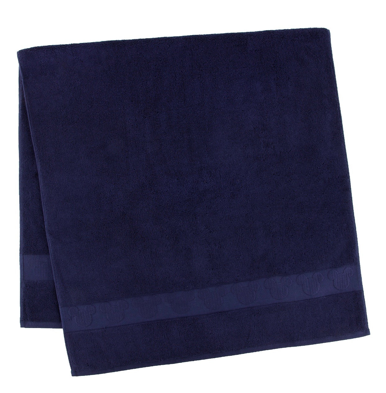 Disney Parks Mickey Icon Cotton Bath Towel Navy New With Tags