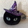 Bath and Body Works 2022 Halloween Black Cat Pom Pocket* Bac Holder Keychain