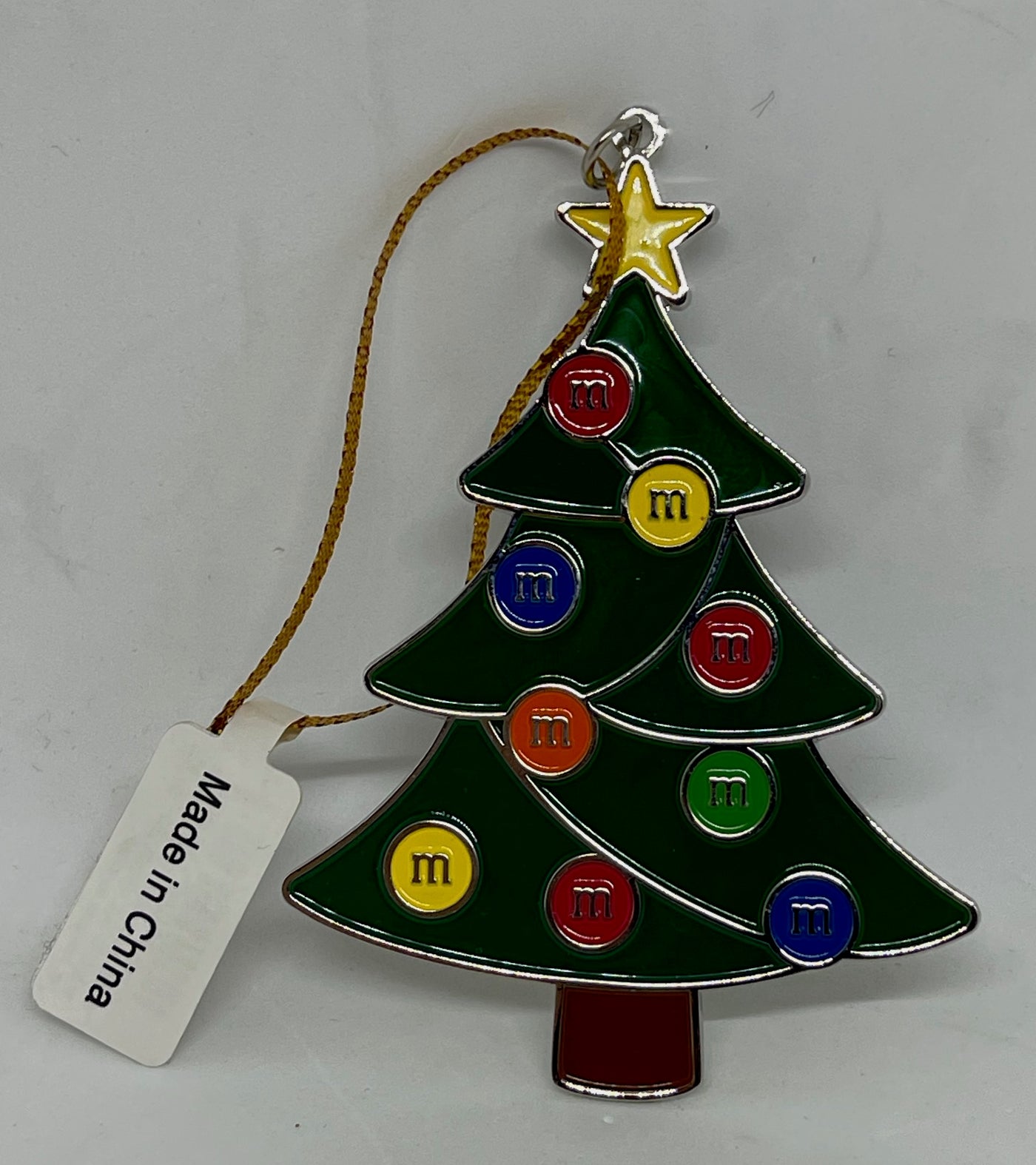 M&M's World Christmas Tree Metal Christmas Ornament New with Tag