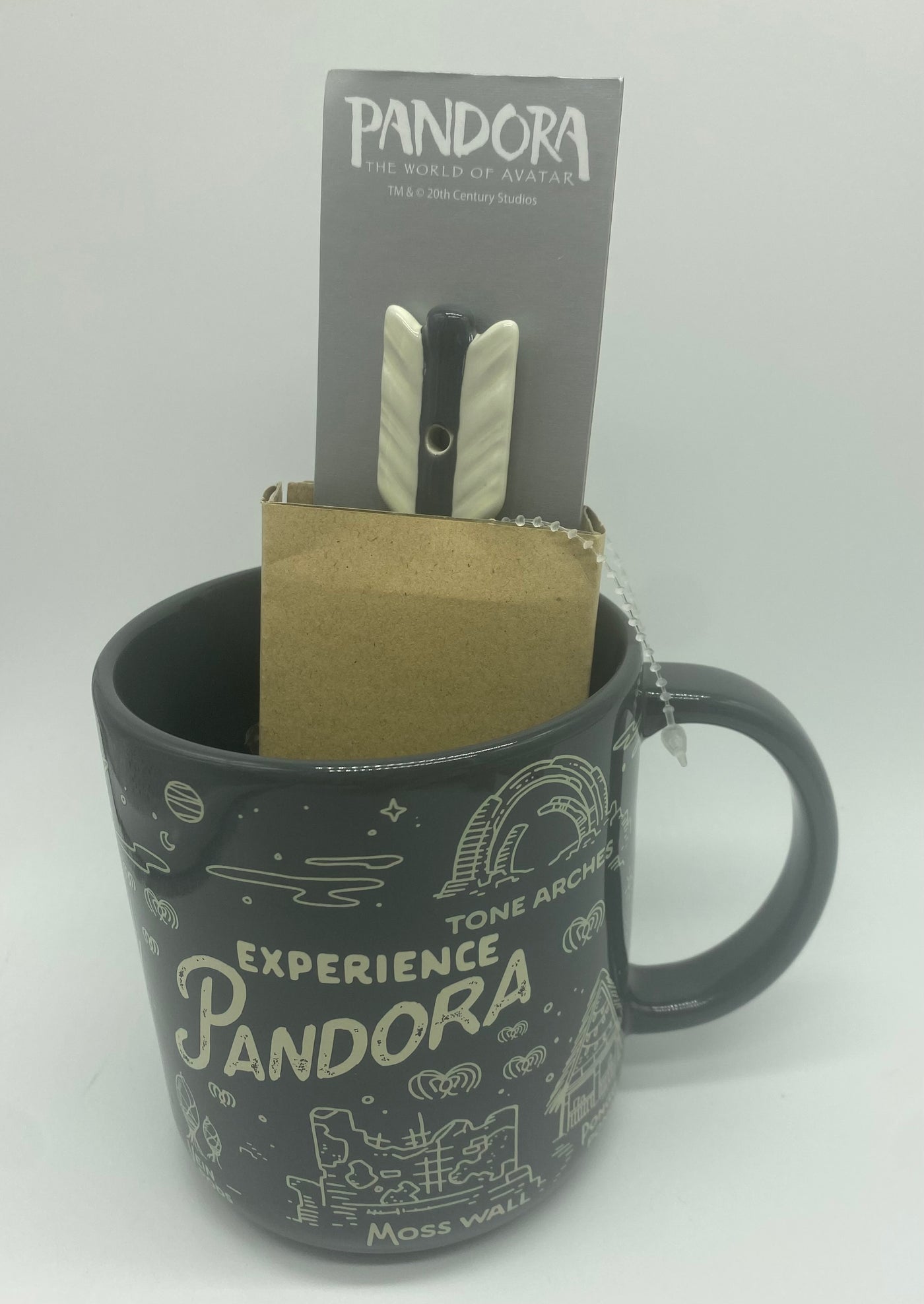 Disney World of Pandora Avatar Experience Coffee Mug with Spoon New