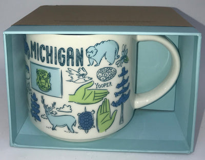 Starbucks Been There Series Collection Michigan Coffee Mug New With Box