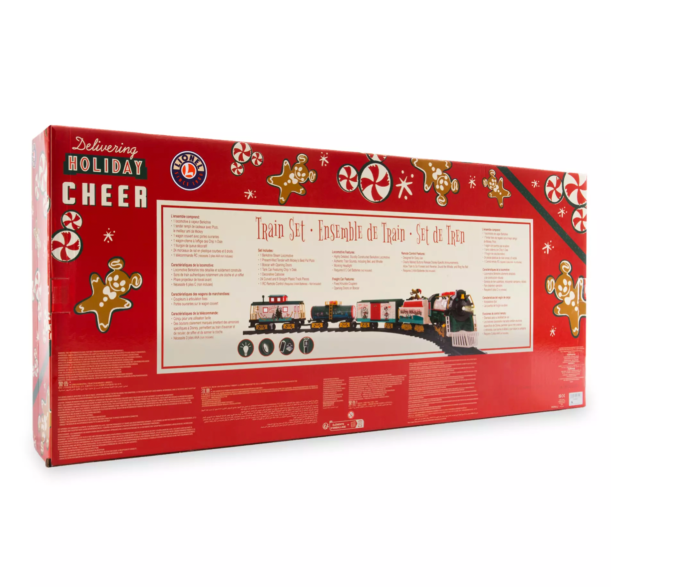 Disney Parks Mickey and Friends 2022 Holiday Train Set by Lionel New with Box