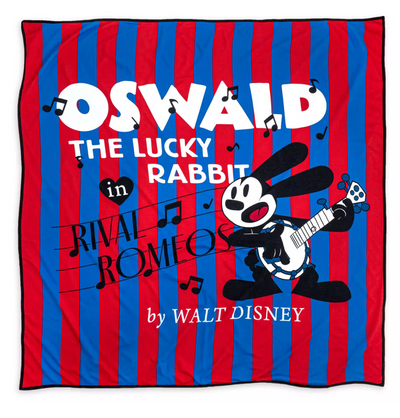 Disney 100 Celebration Oswald the Lucky Rabbit Rival Romeos Throw New with Tag