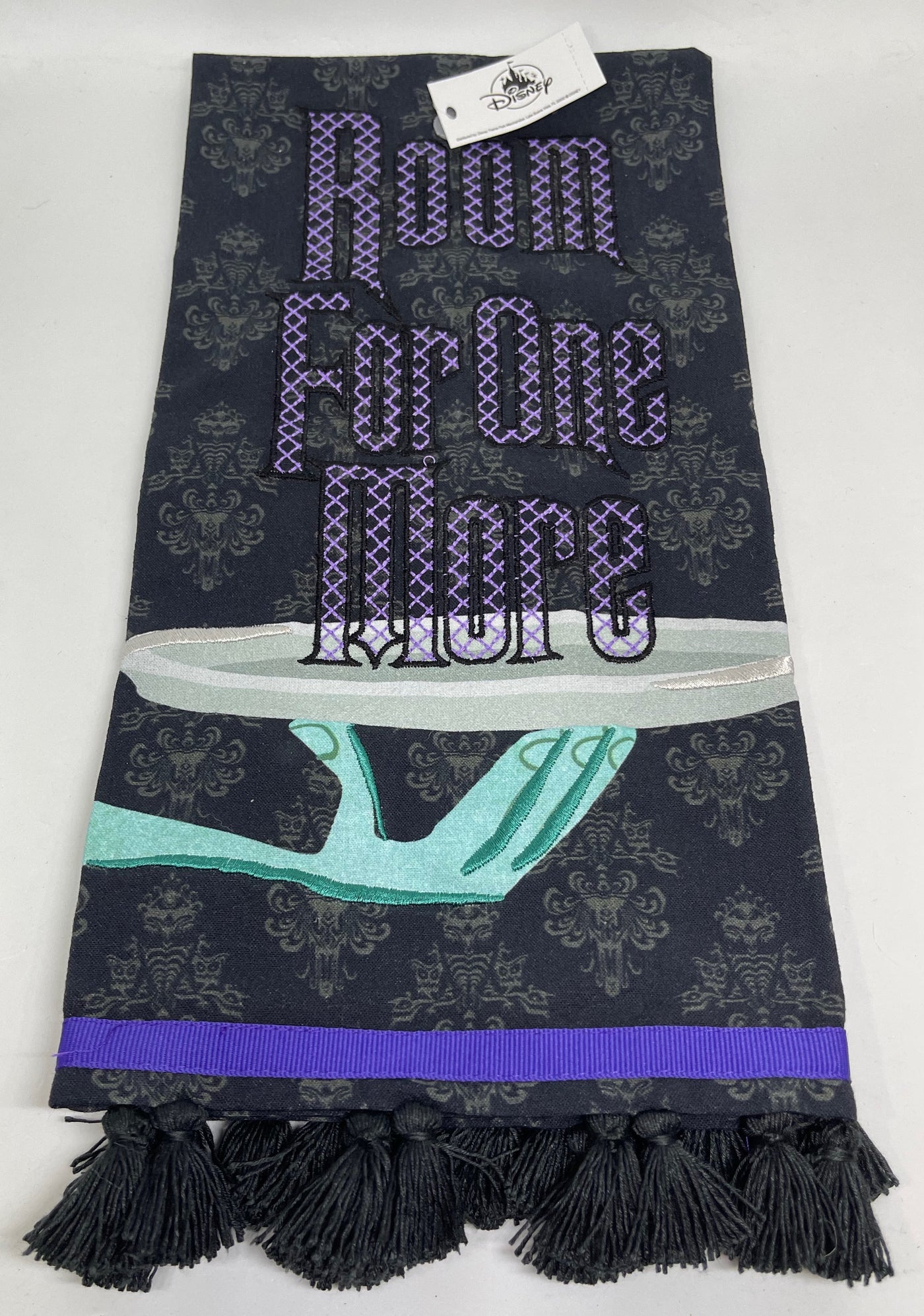 Disney Parks Room For One More Haunted Mansion Tea Towel New with Tag