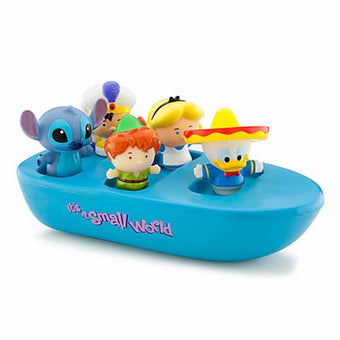 Disney Parks It's a Small World Bathtub Bath Boat Toy Set New with Case
