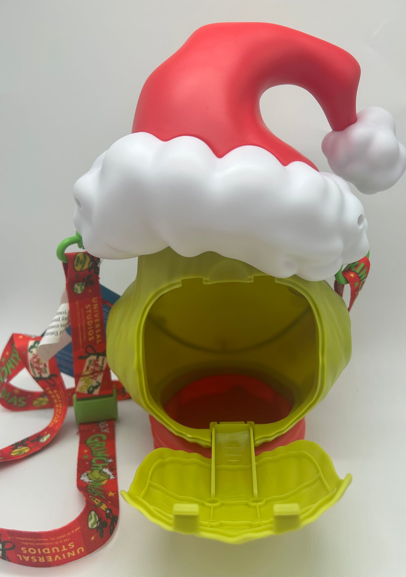 Universal Studios The Grinch Dr. Seuss Santa Christmas Popcorn Bucket New w Tag