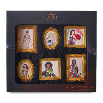 Disney Store Disney Princess Ornament Set Designer Collection Limited Edition