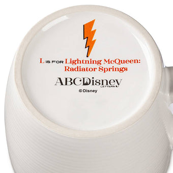 Disney Disneyland ABC Letters L is for Lightning Mc Queen Coffee Mug New