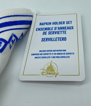 Disney Parks Homestead Blue Mickey Icons Napkin Holder Set New with Tag