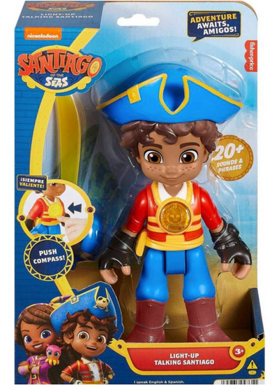 Nickelodeon Santiago of the Seas Light-up Talking Figure Toy New with Box