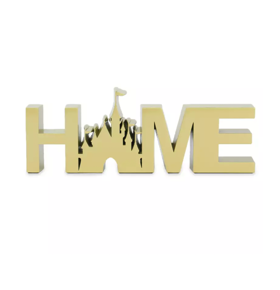 Disney Homestead Collection Fantasyland Home Goldtone Finish Decor New