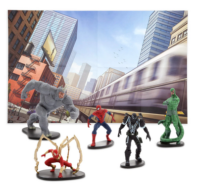 Disney Store Spider-Man Fold-up Illustrated Play Mat Play Set New with Box