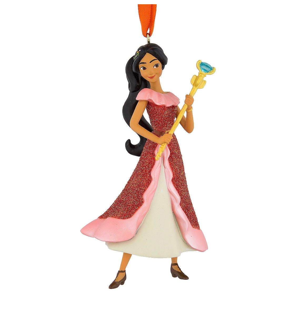 Disney Parks Elena of Avalor 3D Glitter Christmas Ornament New with Tags