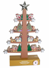Disney Santa Mickey Mouse and Friends Wooden Light-Up Holiday Christmas Tree New