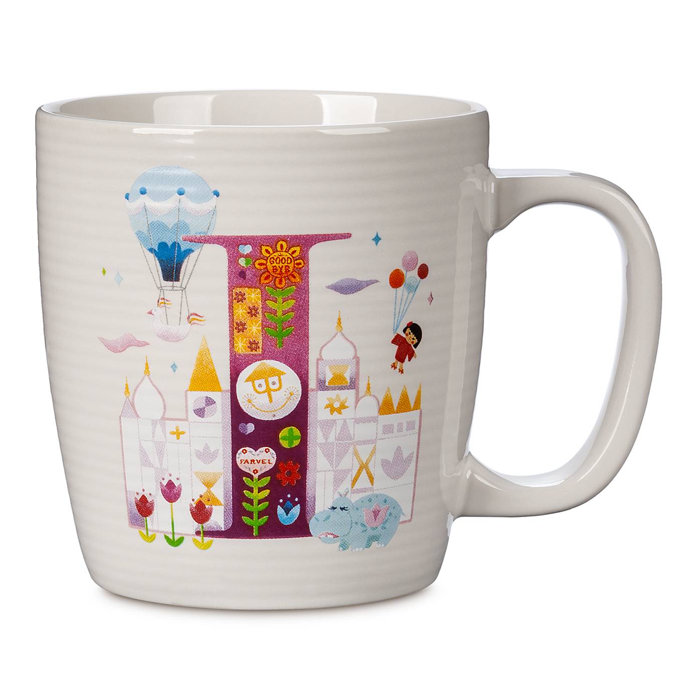 Disney Parks ABC Letters I is for It's a Small World Ceramic Coffee Mug New