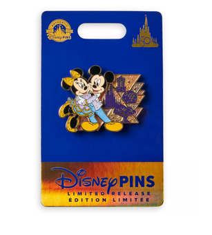 Disney 2023 Walt Disney World 50th Mickey Minnie Castle Limited Pin New w Card