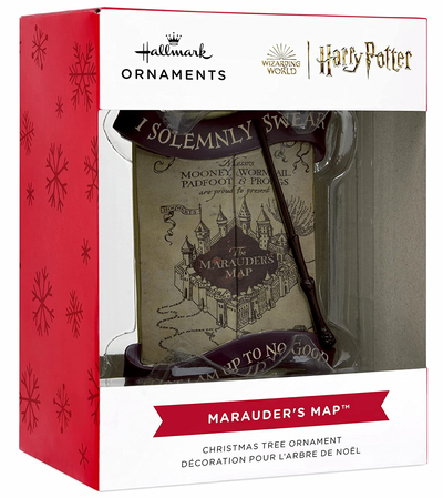 Hallmark Harry Potter Marauder's Map Christmas Ornament New With Box