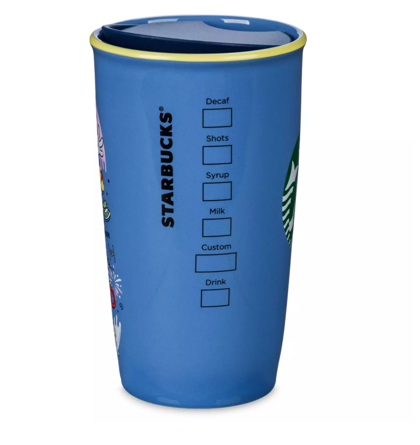 Disney Parks Hollywood Studios Mickey Porcelain Starbucks Tumbler New