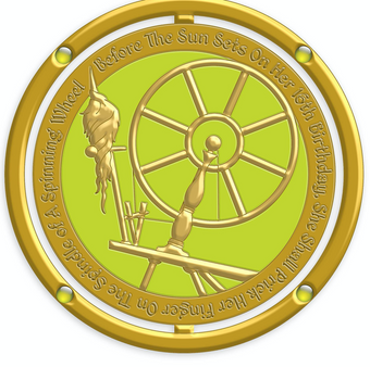 Disney Parks Aurora Spinner Pin Enchanted Emblems Limited Edition New with Card