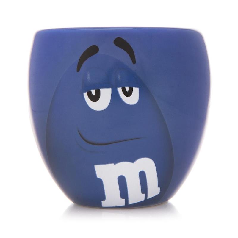 M&M's World Blue Character Barrel Shot Glass New
