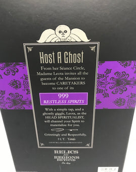 Disney 50th Haunted Mansion Host A Ghost Bottle Victor Geist Organist New