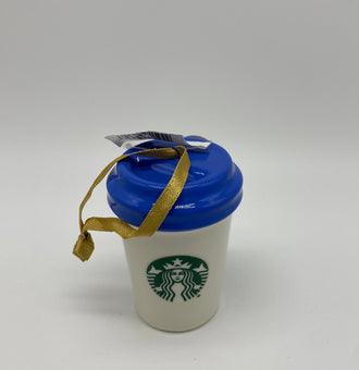 Disney Parks 50th Vault Epcot Figment Starbucks Tumbler Christmas Ornament New