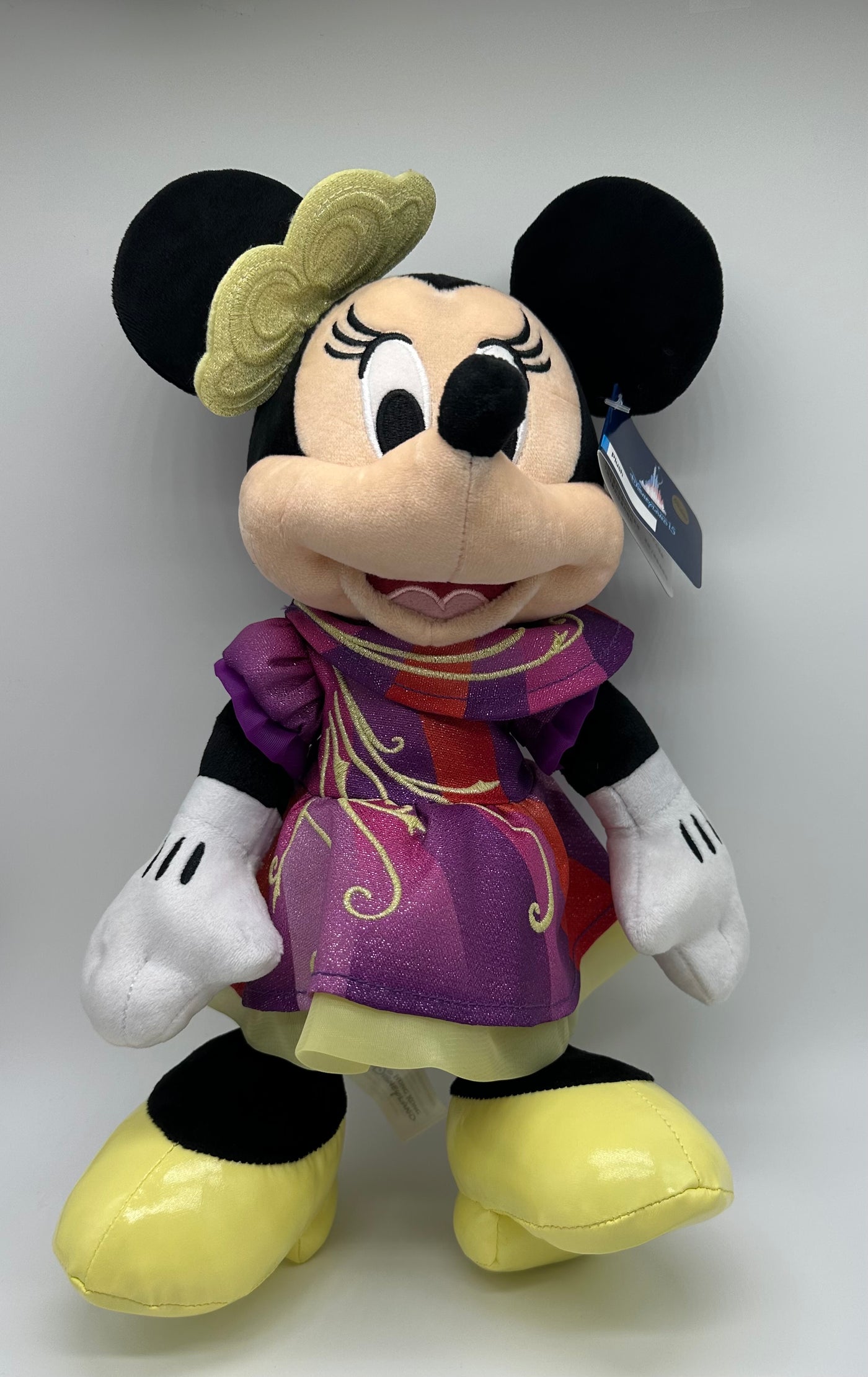 Disney Parks Disneyland Hong Kong 15th Rare Minnie Articulated Plush New w Tag