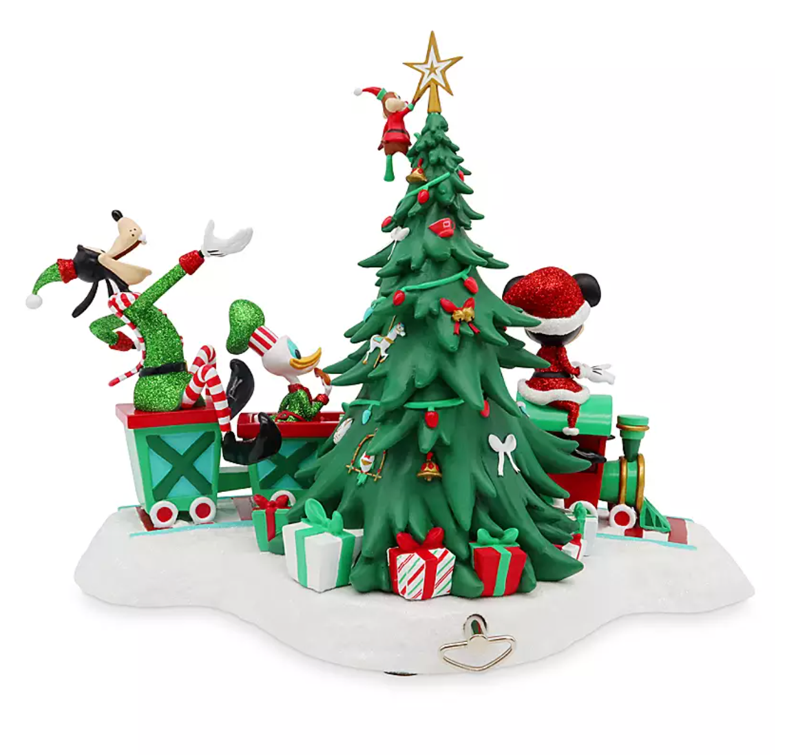 Disney Mickey Friends Musical We Wish You a Merry Christmas Holiday Figurine New