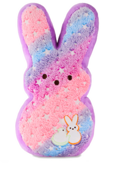 Peeps Easter Peep Rainbow Purple Bunny Glows in the Dark Plush New with Tag