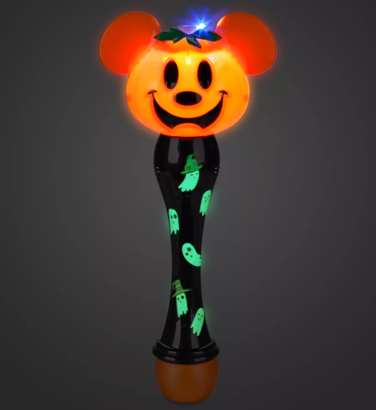 Disney Halloween Mickey Jack-o'-Lantern Ghosts Light-Up Bubble Wand New