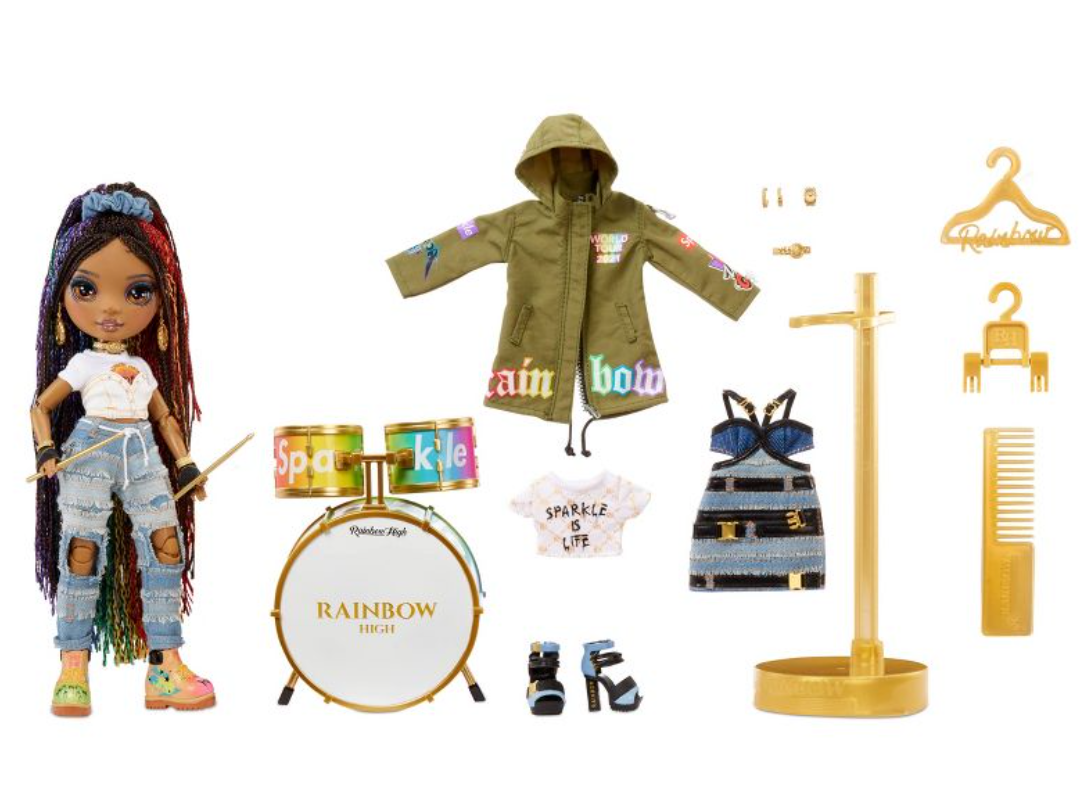 Rainbow High Rockstar Vanessa Tempo Fashion Doll Toy New With Box