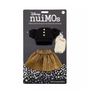Disney NuiMOs Outfit Black Sweater with Gold Pleated Skirt Gold Clutch New Card