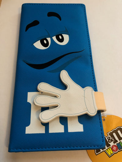 M&M's World Blue Character Large Passport Holder New with Tags