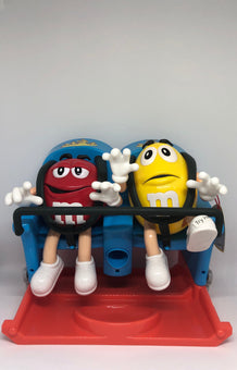 M&M's World Roller Coaster Candy Dispenser Red Yellow New with Tag