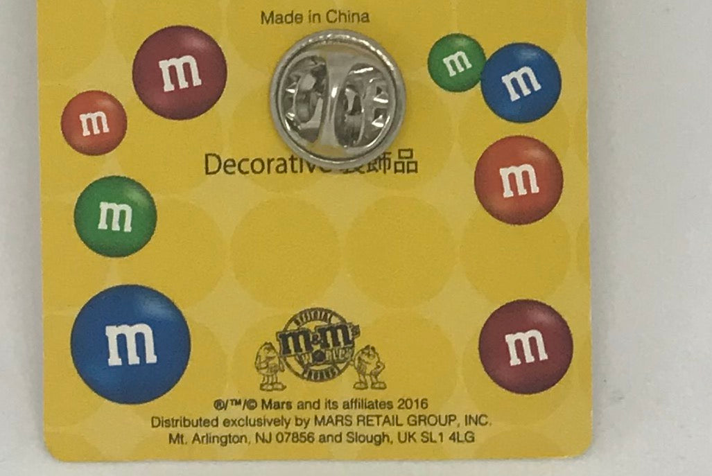 M&M's World Red and Yellow Character Pin New with Tag